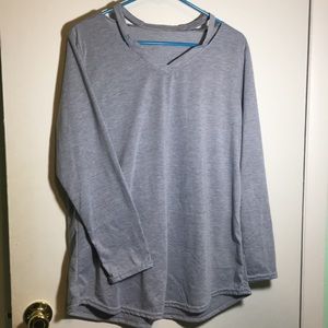 Grey long sleeve shirt